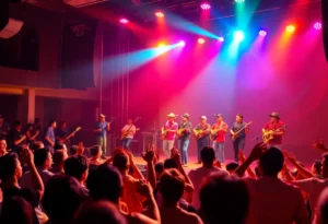 A lively performance by Kings Del Wepa on tour.