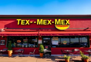 Exterior view of Las Palapas restaurant in San Antonio