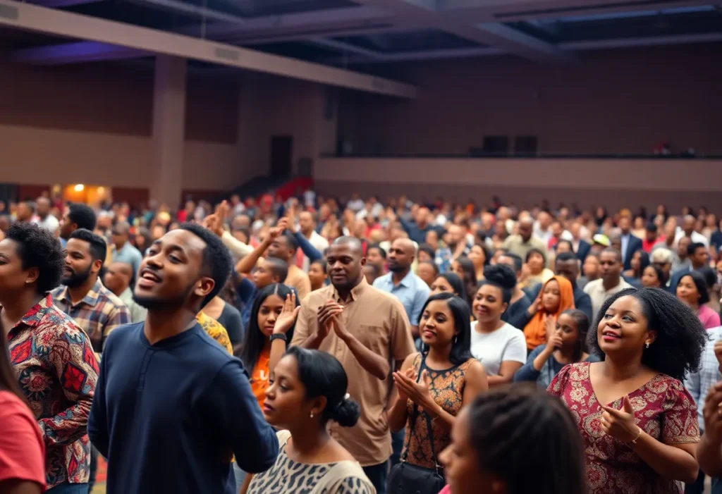 Participants at the Life Surge event in San Antonio engaging with speakers