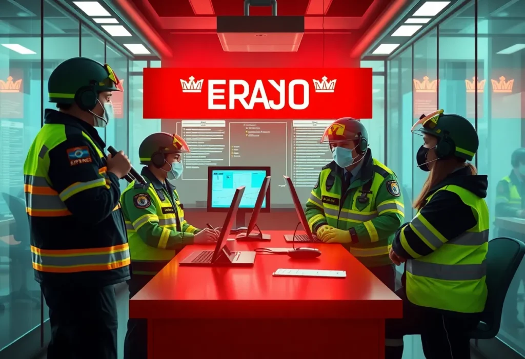 Conceptual image of mental health integration in 911 emergency response system