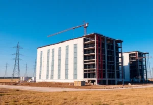 Rendering of Microsoft's SAT 82 data center in Texas