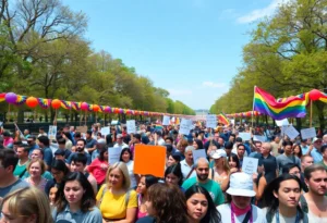 Participants in the MLK March in San Antonio