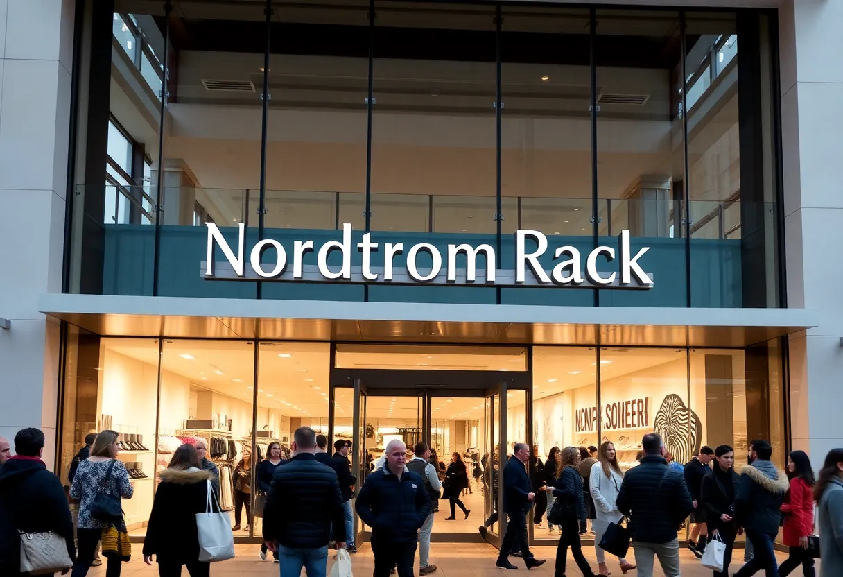 Nordstrom Rack storefront at Las Tiendas Shopping Center in McAllen