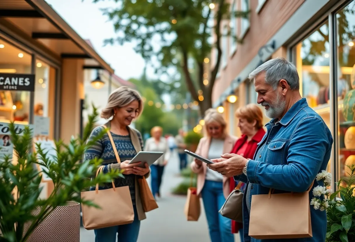 Residents of Olmos Park participating in online shopping to support local businesses