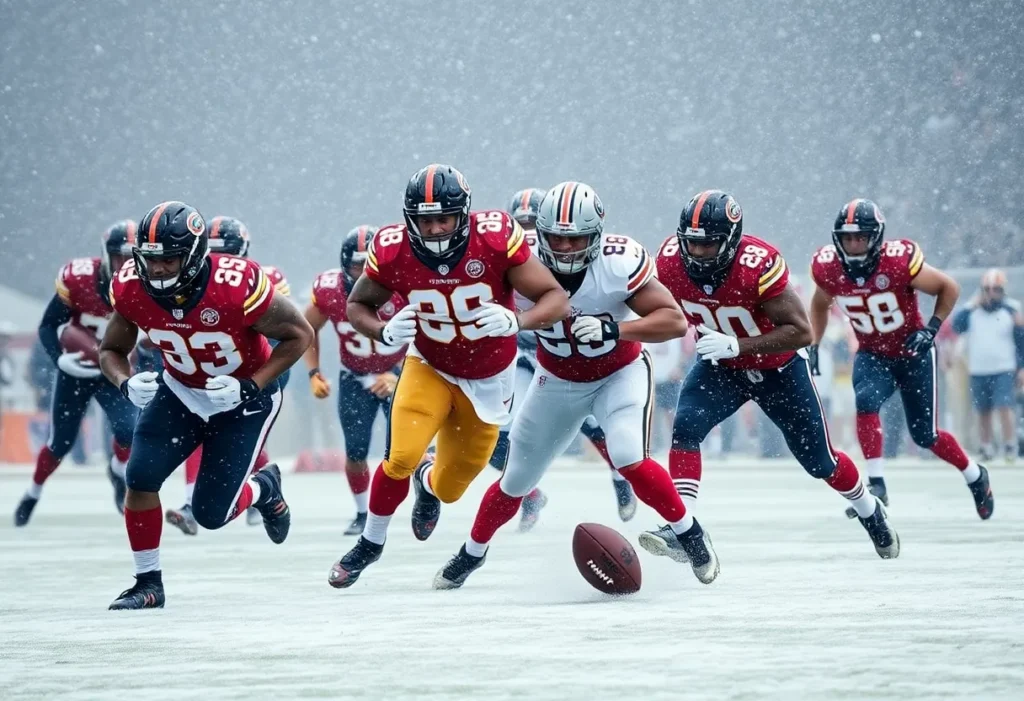 New England Patriots players celebrating during the AFC Divisional Round victory against Houston Texans.