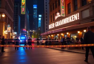 Police activity at a downtown beer garden in San Antonio