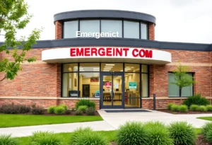 RapidCare Emergency Room sign on the new clinic in San Antonio