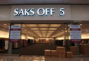 Saks Off 5th store closing sale signage