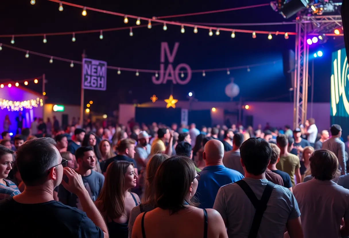 Crowd enjoying a concert in San Antonio
