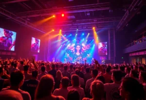 Diverse audience at a concert in San Antonio