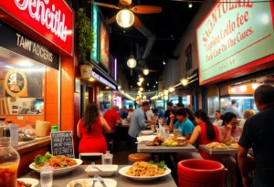 A variety of dishes representing San Antonio's diverse culinary scene