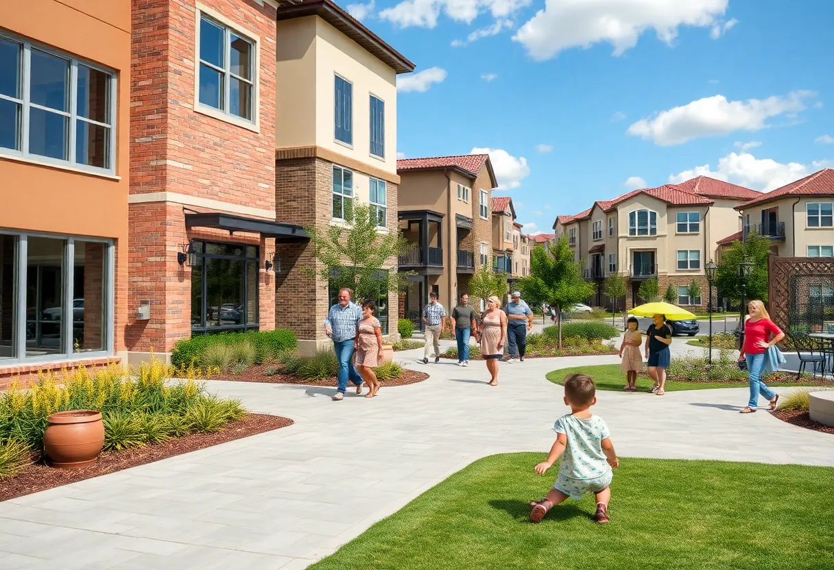 New residential buildings in San Antonio's East Side area