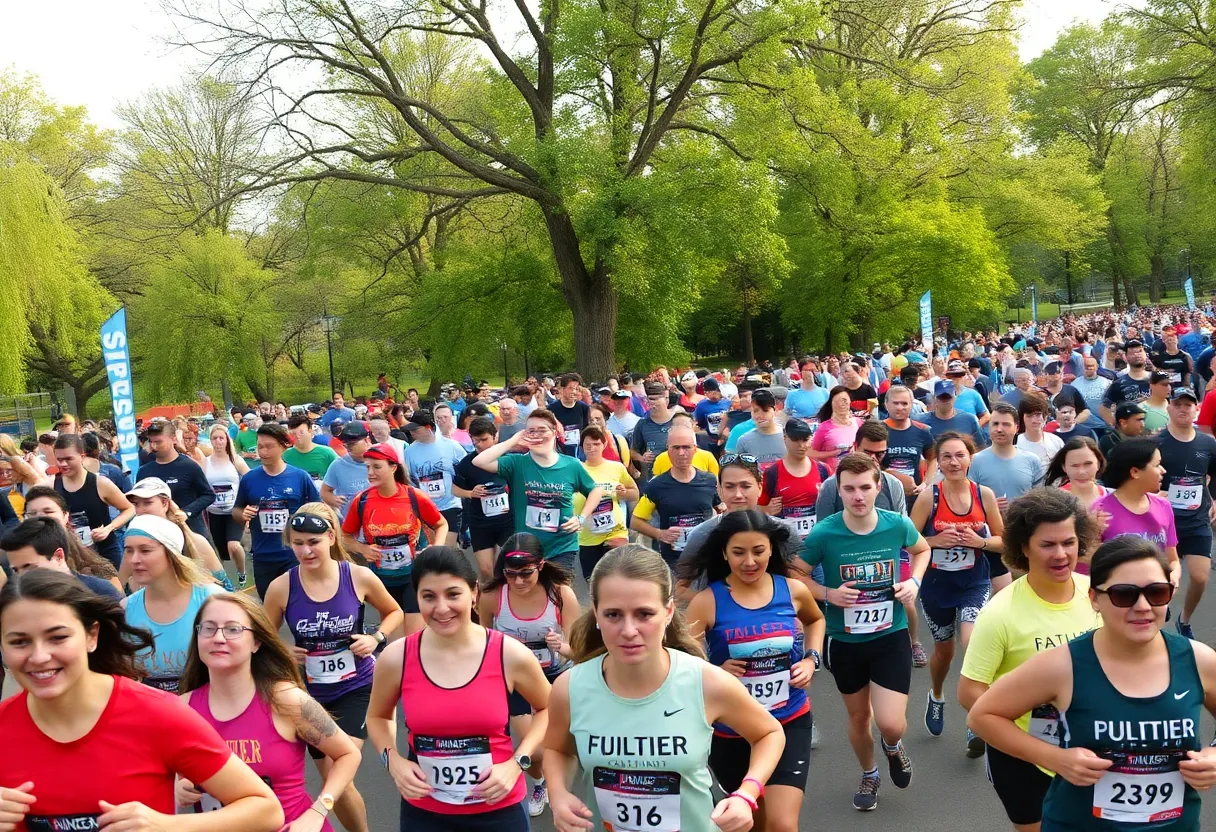 Participants running at San Antonio's New Year New Me Run