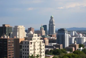 San Antonio skyline showcasing residential buildings
