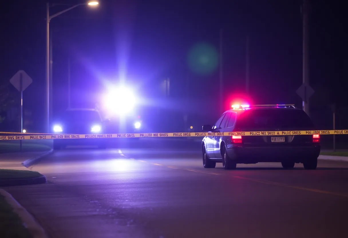 Shooting investigation scene on Hillpoint Drive in San Antonio.