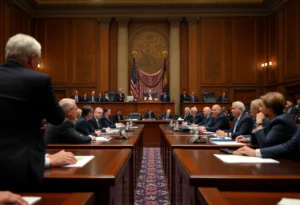 US Senate discussing government funding policies