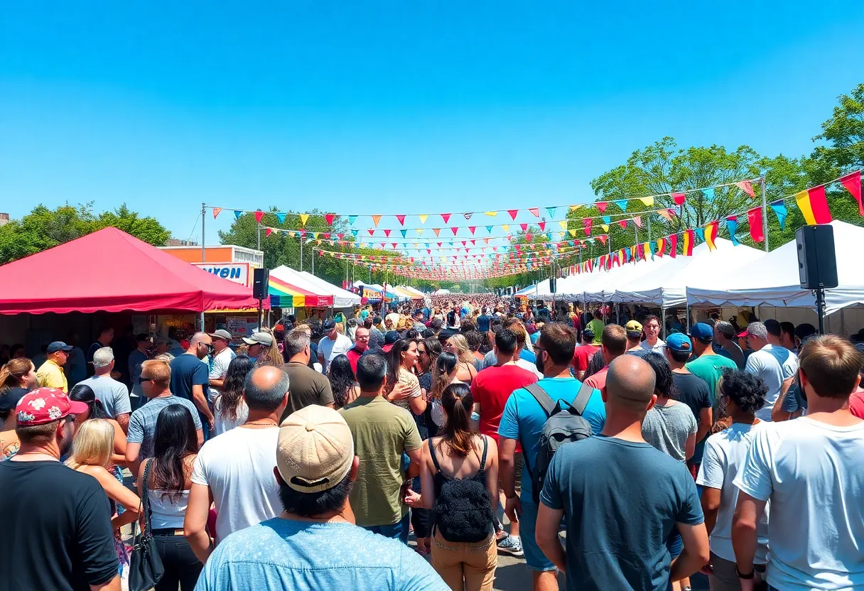 Crowd enjoying live music at the Austin Sips & Sounds Music Festival
