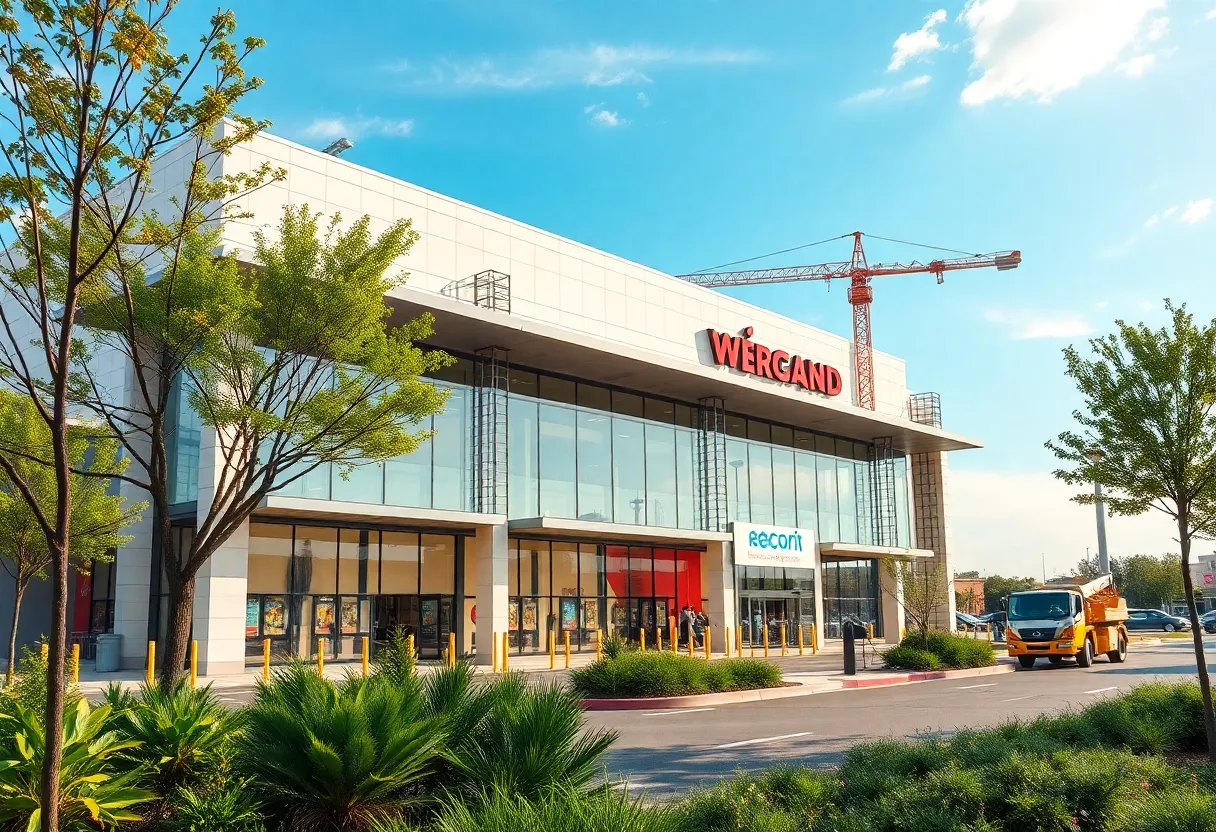 Construction site for the new Target store in Dripping Springs, Texas