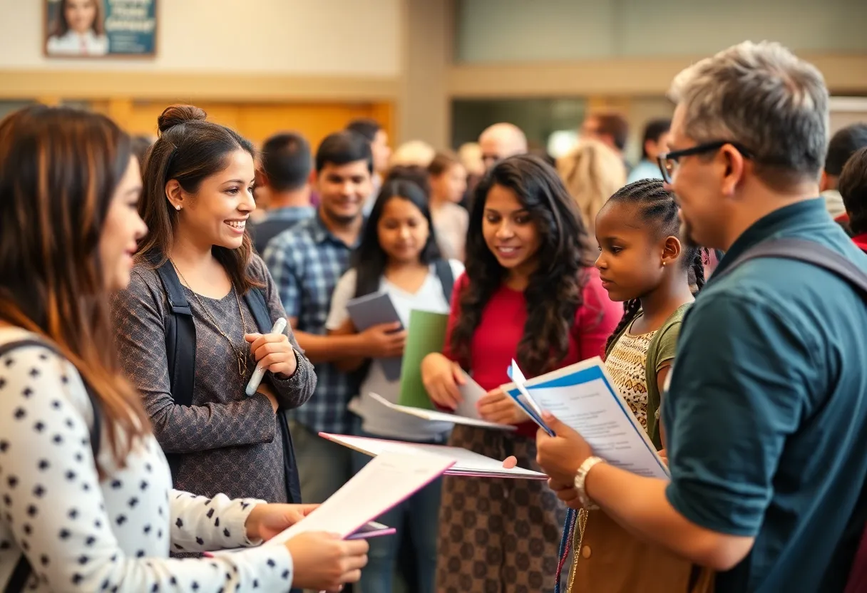 Families engaging at the Texas Education Freedom Accounts event in San Antonio