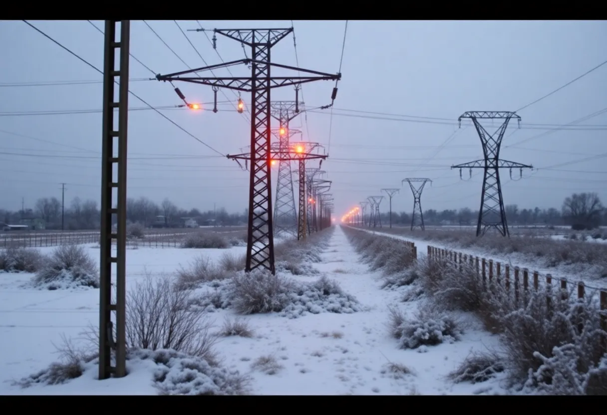 Winter storm effects on Texas energy grid showing resilience
