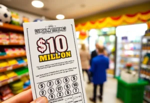 Winning $1 million scratch ticket from Texas Lottery