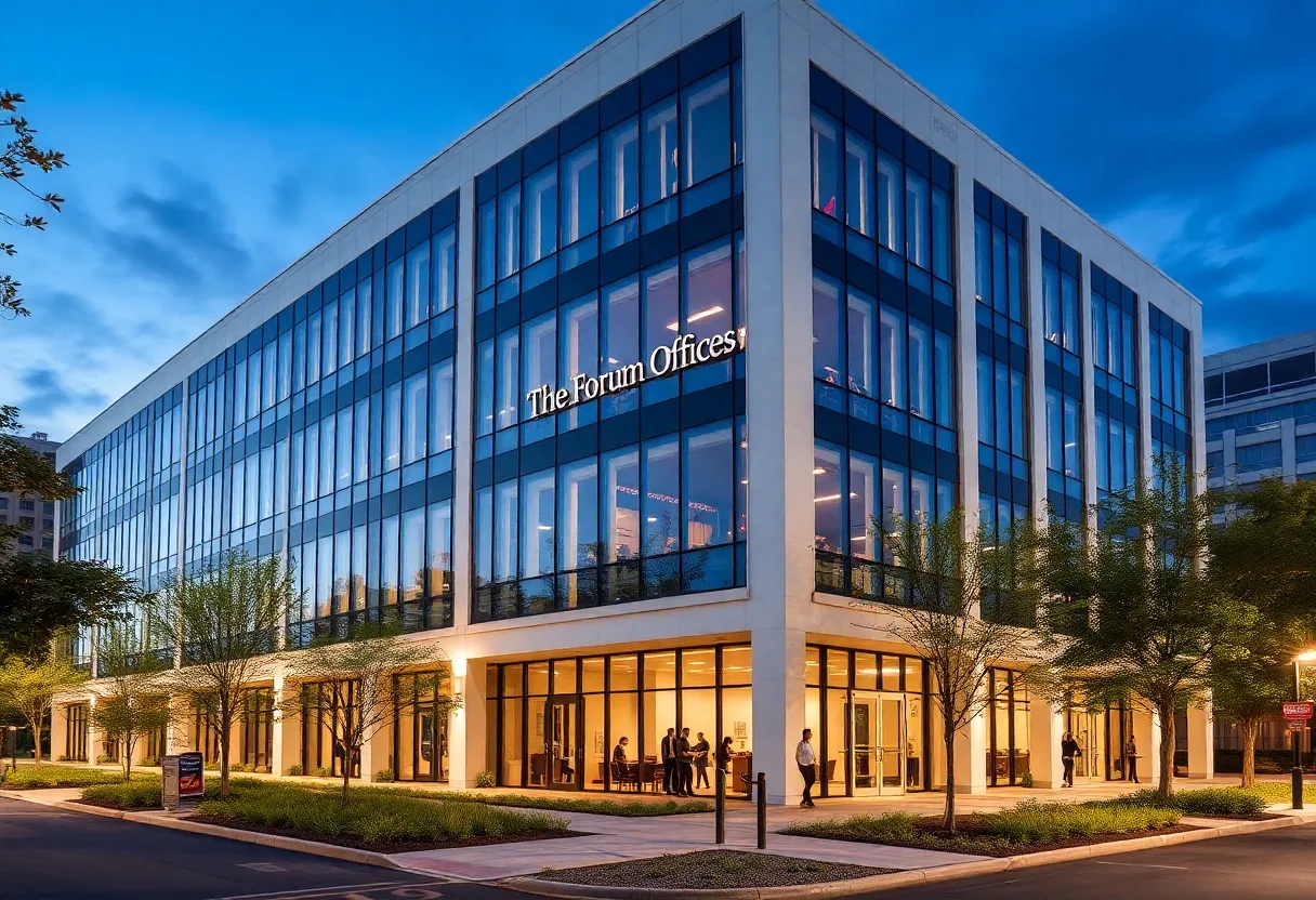 The Forum Offices, a three-building office portfolio in San Antonio's Northwest submarket.