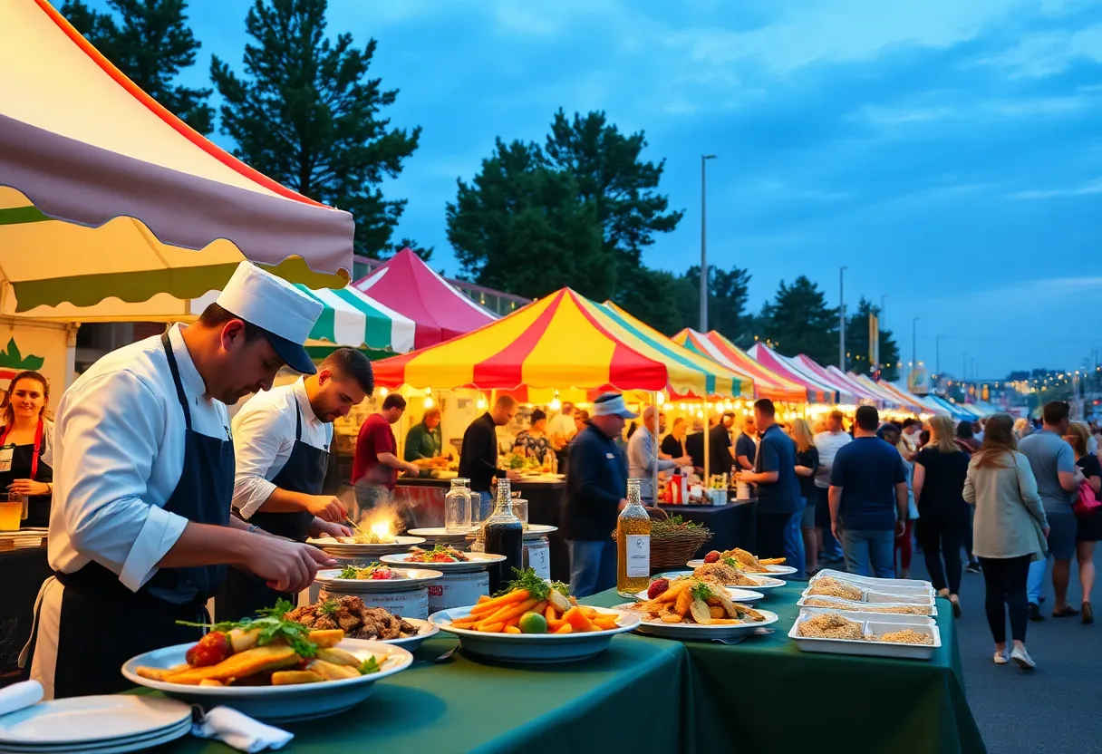 A culinary competition featuring chefs at Titans of Tailgate event in San Antonio