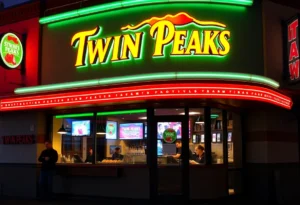 Exterior view of a Twin Peaks restaurant