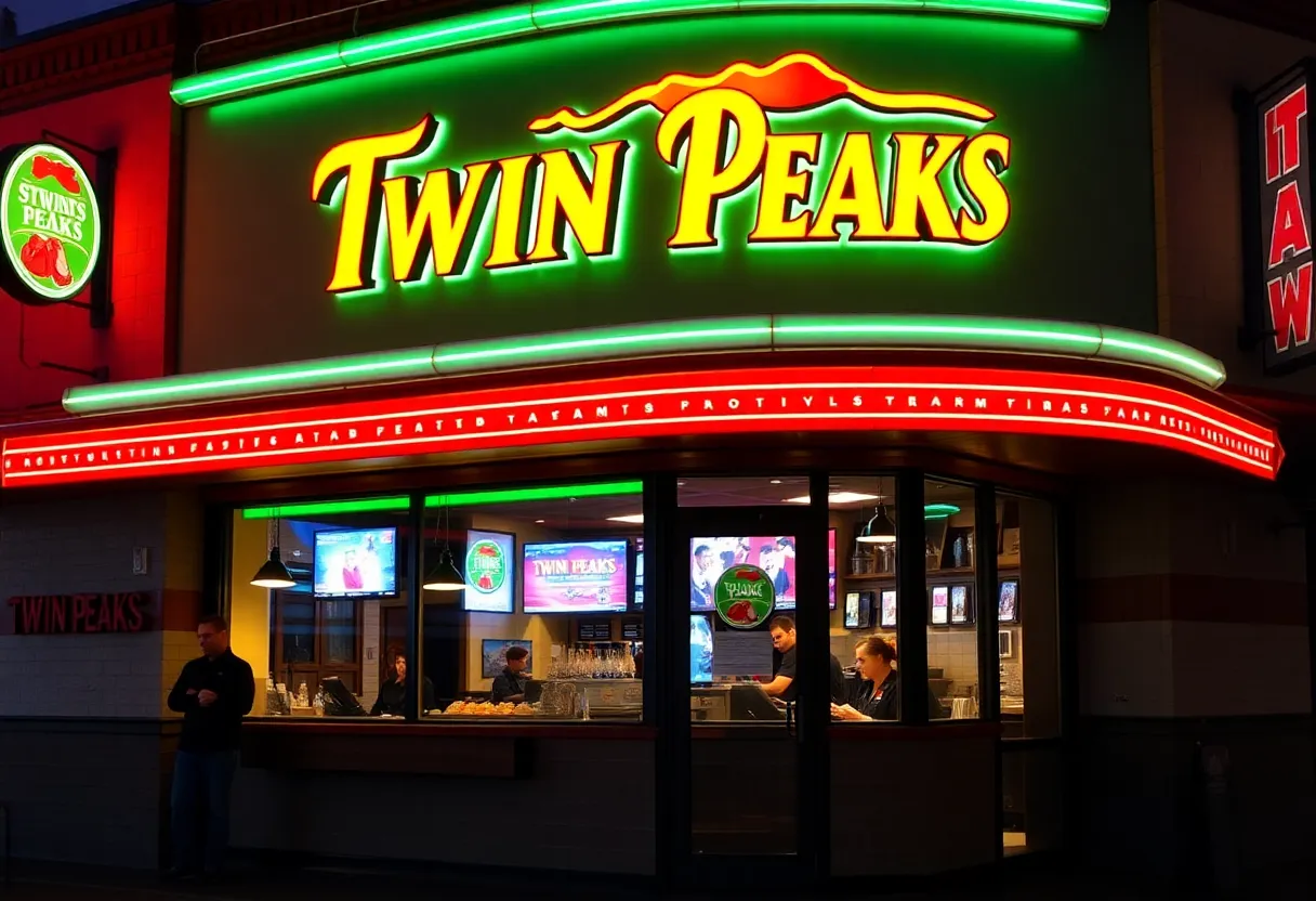 Exterior view of a Twin Peaks restaurant