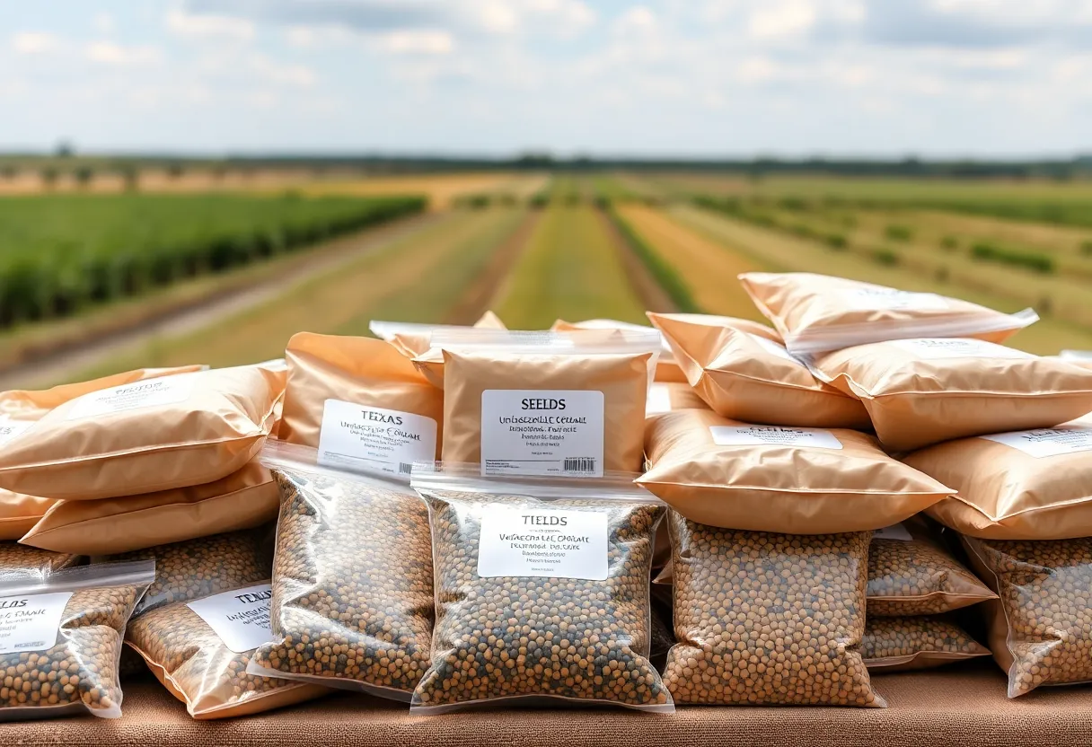 Unsolicited seed packages on a Texas farm