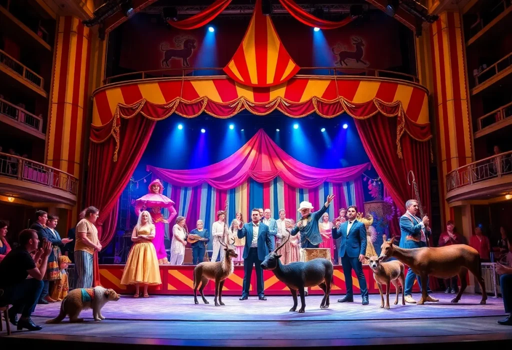 Stage performance of Water for Elephants musical at Majestic Theatre