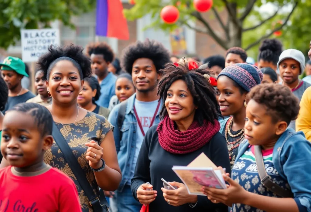 Community gathering for Black History Month in San Antonio