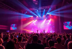 Energetic audience at the Blunts & Blondes concert