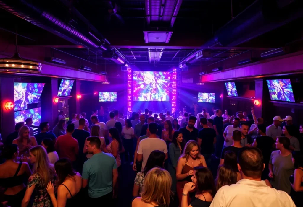 A lively interior of the Bonham Exchange nightclub in San Antonio