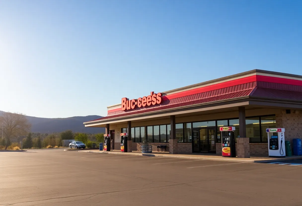 Exterior view of Buc-ee's store in Texas Hill Country