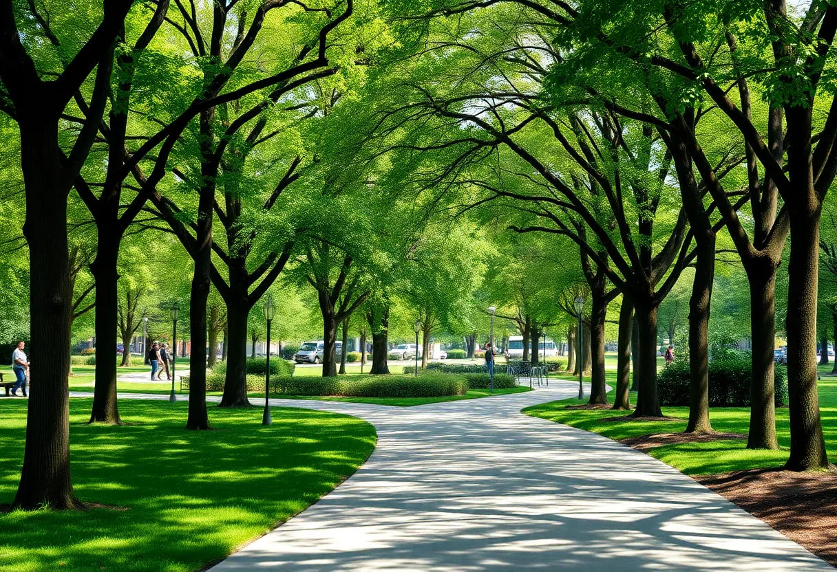 A community park in San Antonio representing safety and vigilance