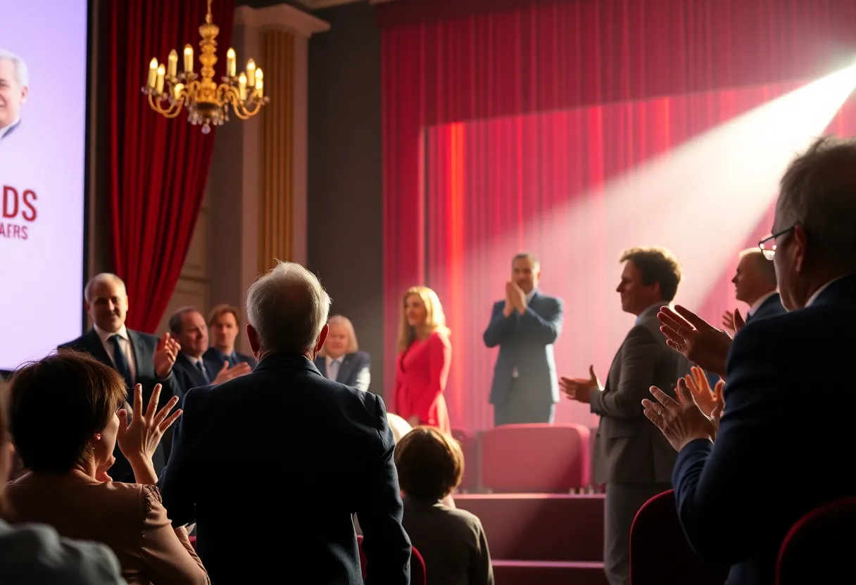 Directors celebrating at the DGA Awards ceremony