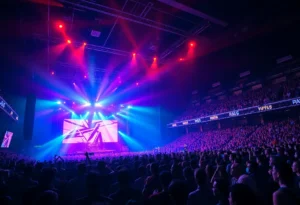 Don Toliver performing live at a concert with an engaging crowd.