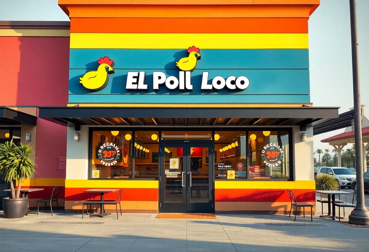 El Pollo Loco restaurant exterior showcasing expansion design.
