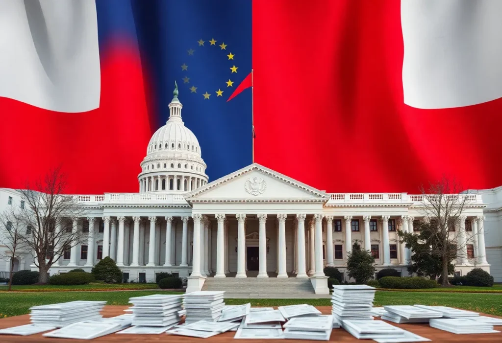 Conceptual illustration of federal intervention in elections