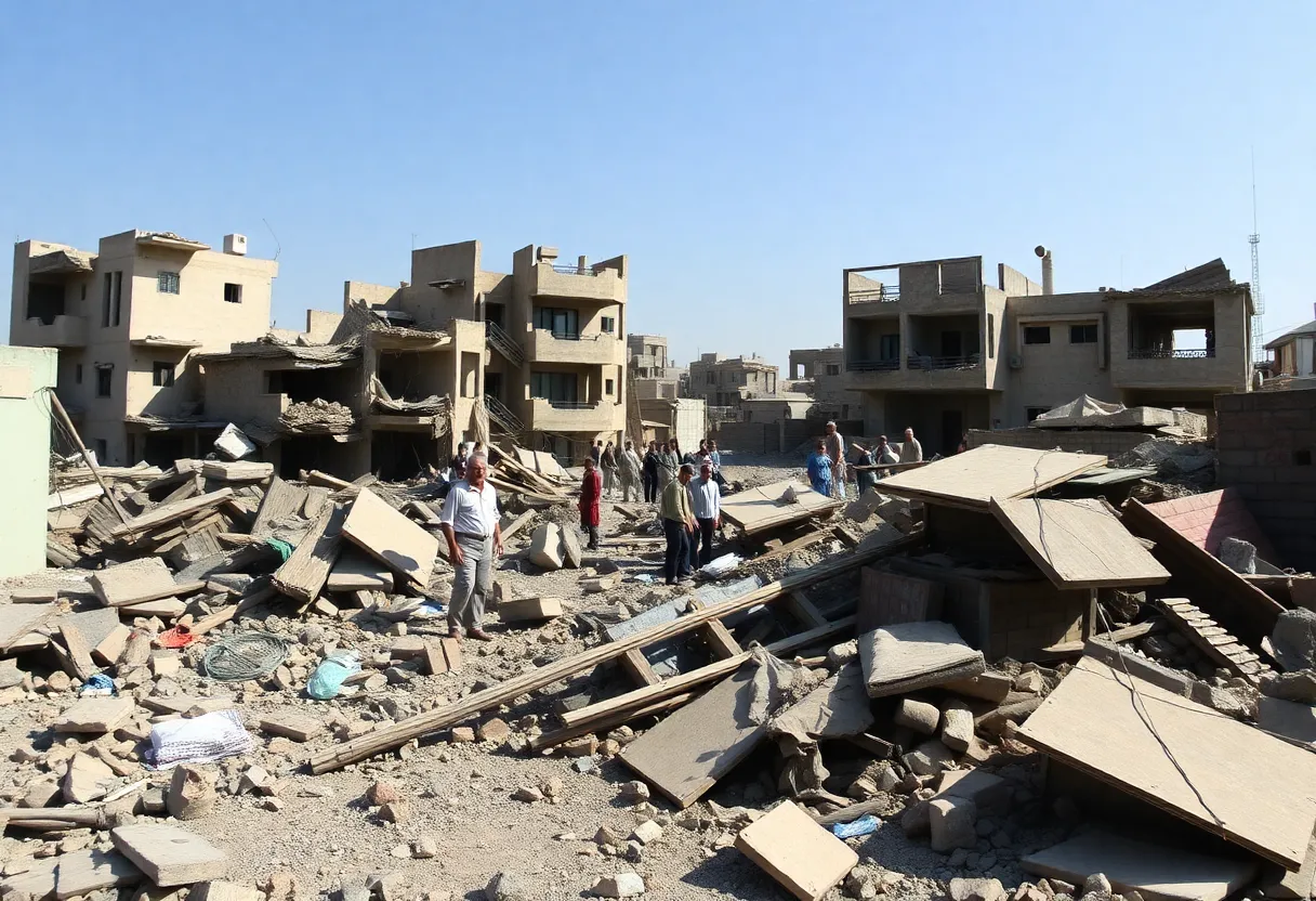 Aftermath of airstrikes in Gaza