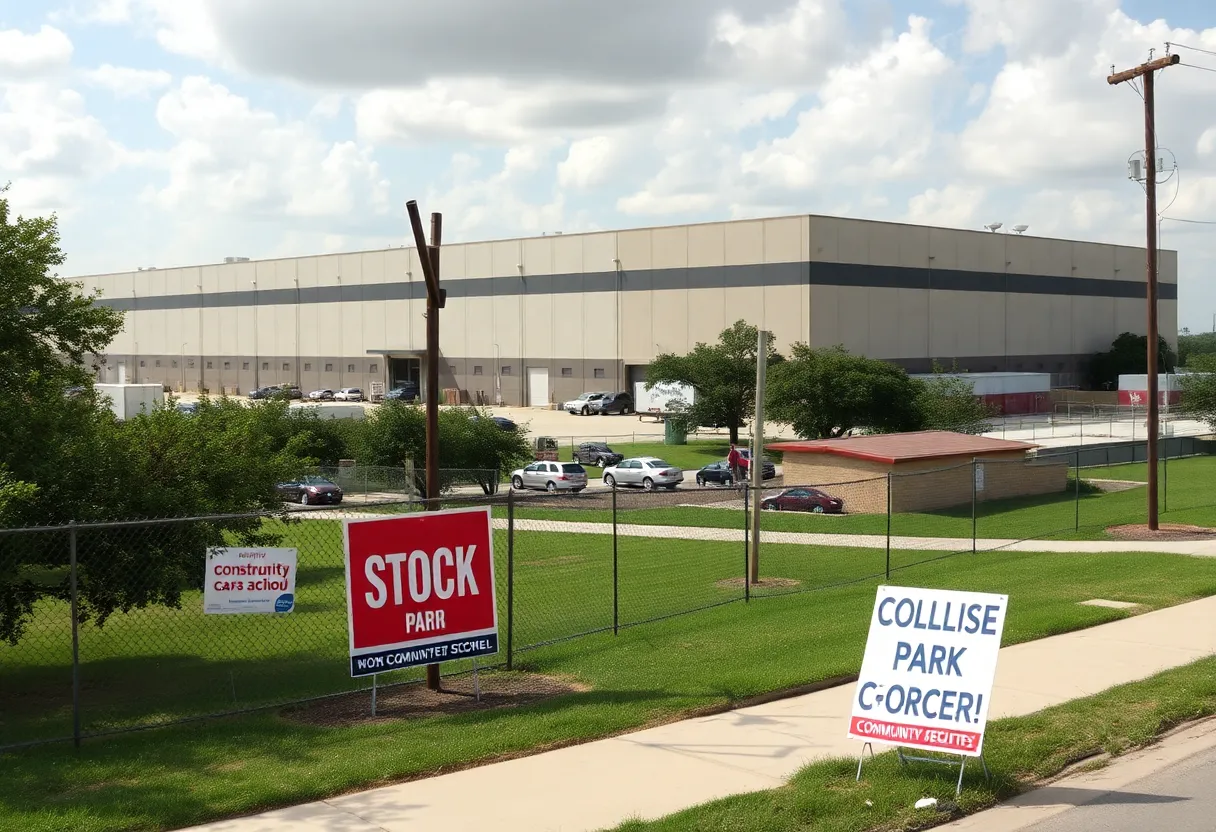 Exterior view of the newly acquired ICE detention facility in San Antonio