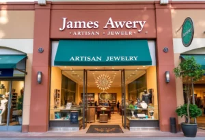 Exterior view of James Avery Artisan Jewelry store in Schertz Station.
