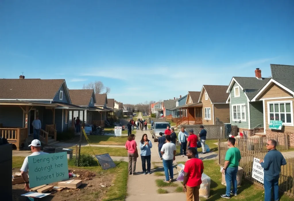 Community members working together to rebuild after floods in Kerr County.