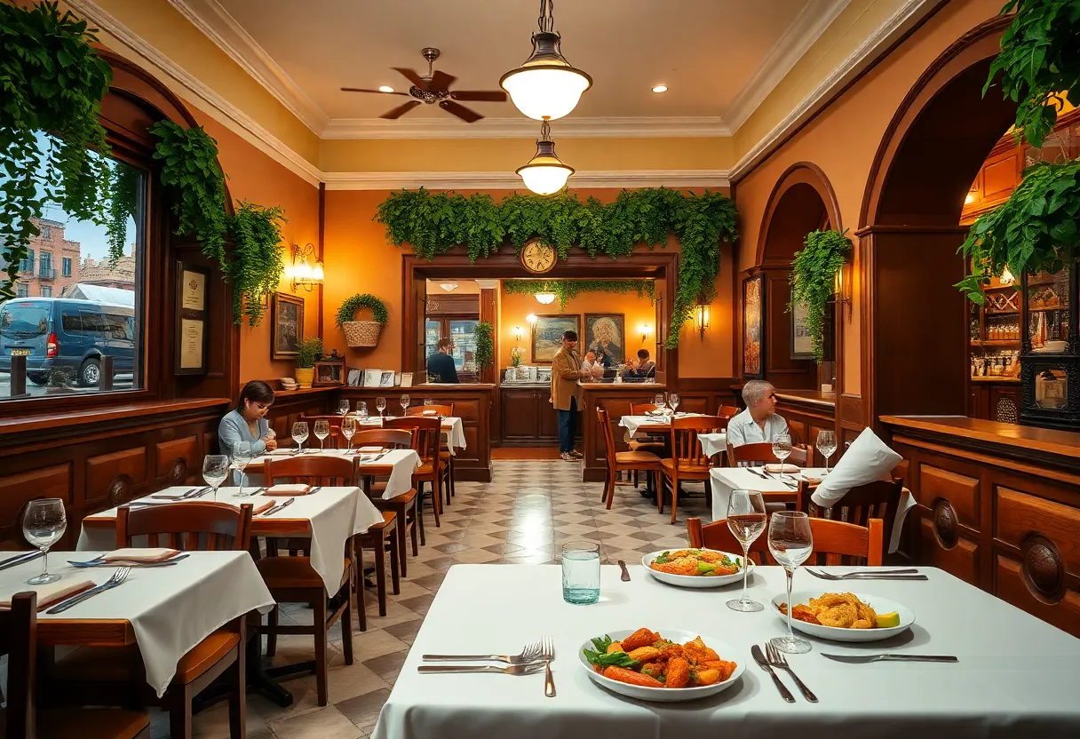 Interior of La Focaccia Italian Grill showcasing Italian cuisine and welcoming ambiance.