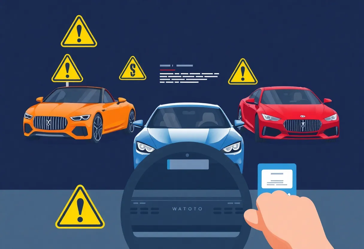 Warning about luxury car scams online