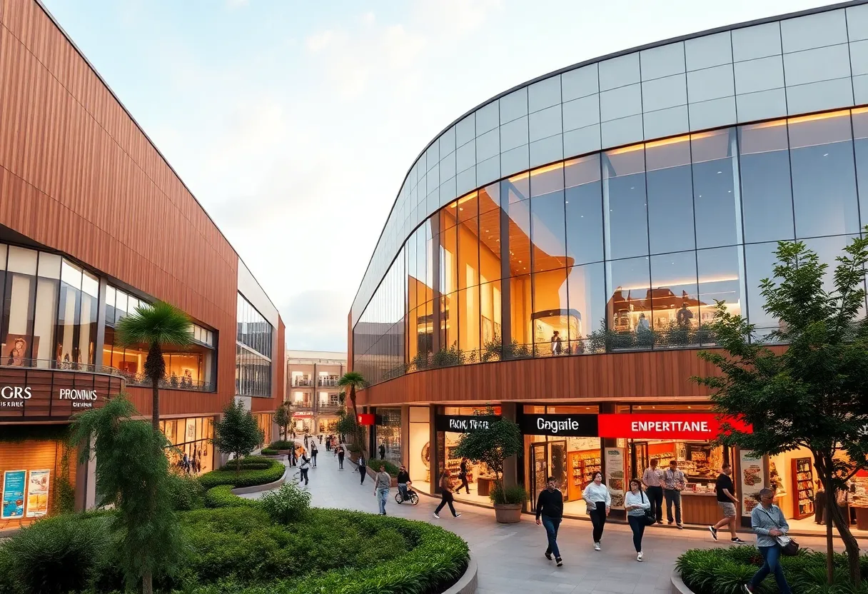 Rendering of the Market at Kissing Tree shopping center in San Marcos
