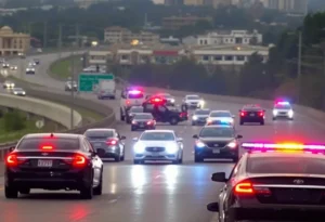 Scene of a multi-car crash on West Side Highway in San Antonio