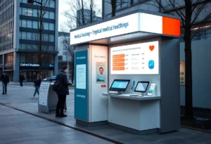 OnMed CareStation in an urban location providing healthcare services