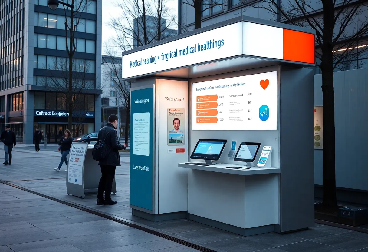 OnMed CareStation in an urban location providing healthcare services